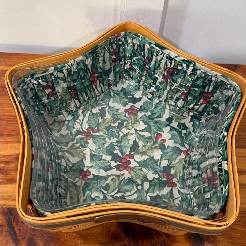 Vintage 2001 Longaberger Christmas Collection Shining Star Basket